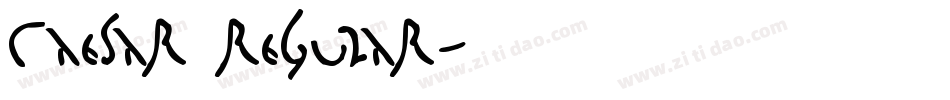Caesar Regular字体转换